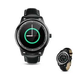 Круглый smartwatch DM365 PK KW88 KW28 KW18 для iOS Android 1,33 дюйма MTK2502A с часами удаленной камеры фитнес-трекер наручные часы
