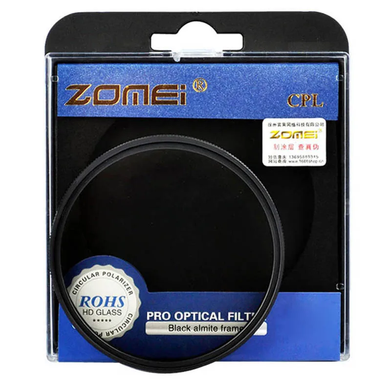 Zomei 62mm CPL Filter CIR-PL Circular Polarizing for Canon Nikon Sony Olympus Pentax Camera Lens 62 mm | Электроника