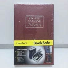 24 см* 15,7 см* 5,5 см английские словаря креативные металлические ящики карты Pin Деньги Мобильный телефон книжные сейфы Сбербанк