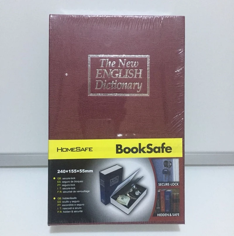 Boîtes en métal créatives de dictionnaire anglais | 24CM * 15.7CM * 5.5CM, broche de carte argent téléphone portable, tirelire