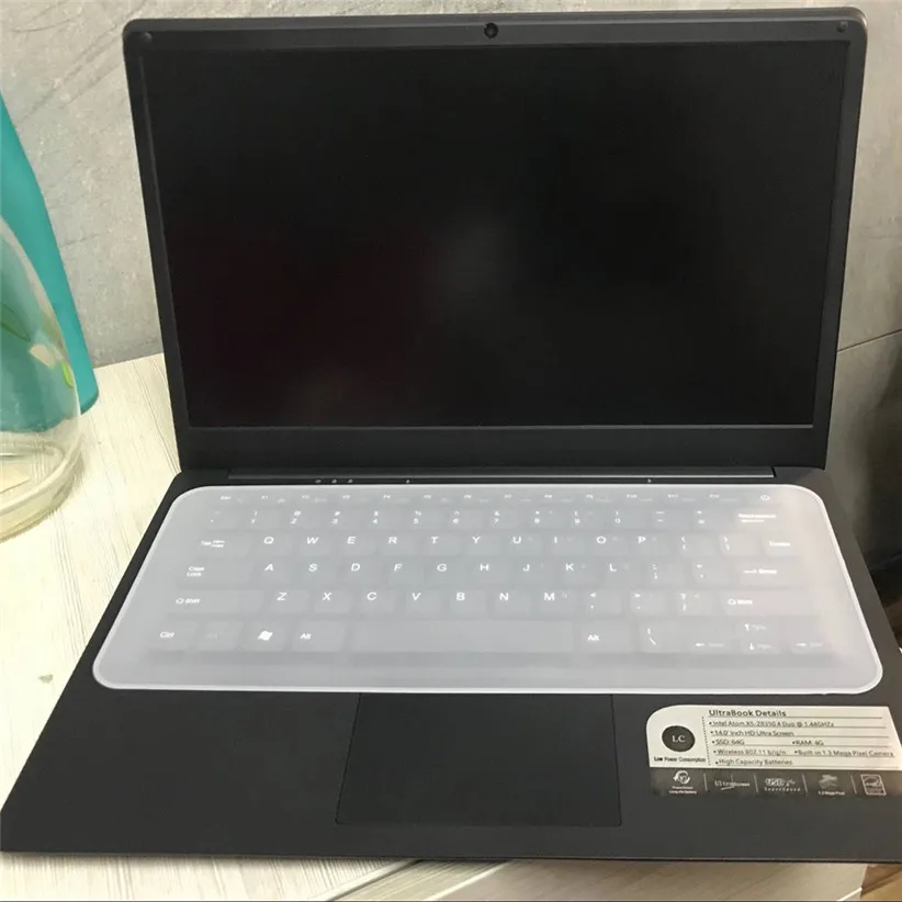 Универсальная силиконовая Пыленепроницаемая клавиатура, защитный чехол для ноутбуков 1"-14,1" 80601, Прямая поставка
