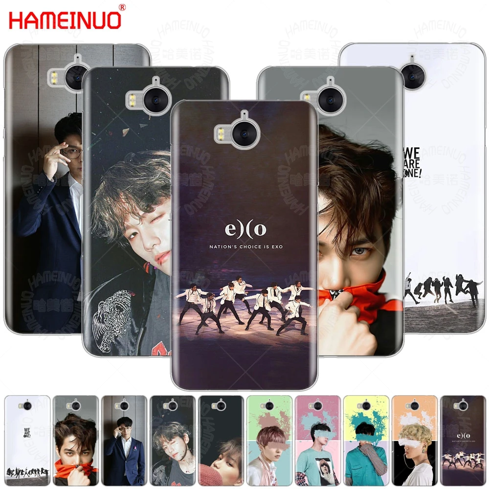 

HAMEINUO EXO BaekHyun XIUMIN LAY cell phone Cover Case for huawei honor 3C 4X 4C 5C 5X 6 7 Y3 Y6 Y5 2 II Y560 Y7 2017
