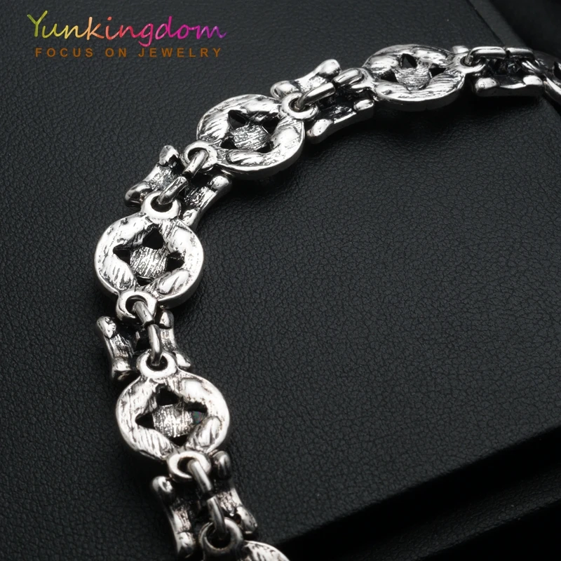 Yunkingdom новые Богемские Этнические украшения серебряный цвет браслеты из смолы для женщин браслеты оптом YUN0584