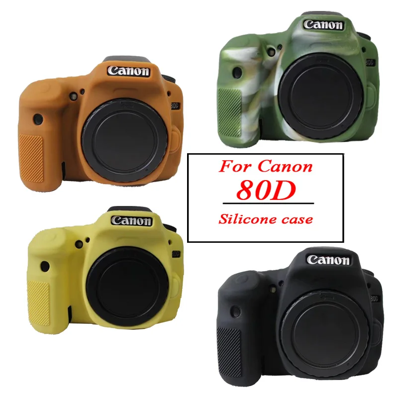 New Soft 80D Camera Silicone Case Camera Bag for Canon 80D Rubber