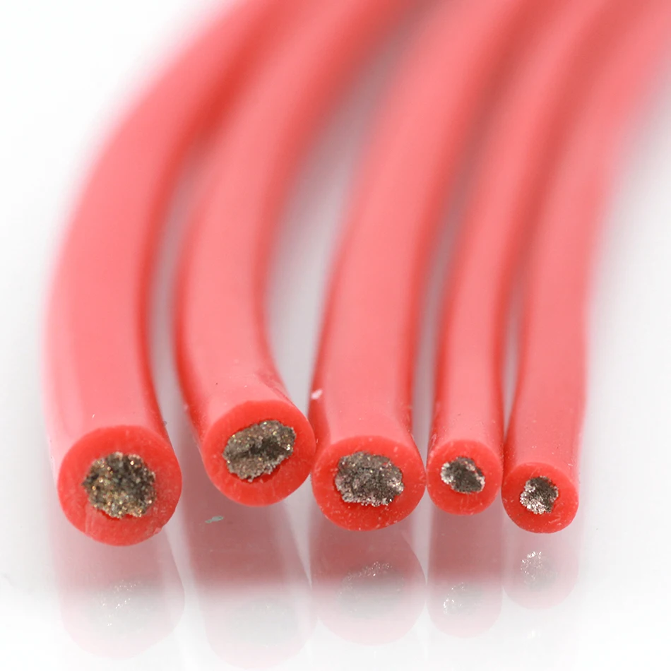 1 м AWG 8 10 12 14 16 18 20 22 24 26 28 30AWG гибкий силиконовый Твердый электронный провод луженая