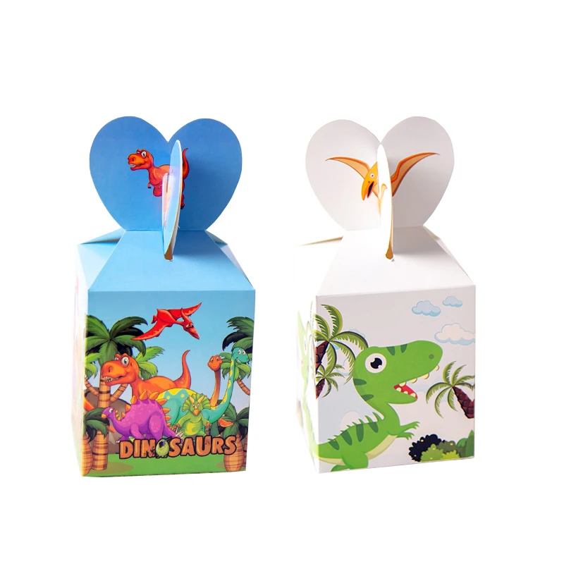 

6pcs/lot Lovely dinosaur paper Candy Box dinosaur party favor box Cartoon dinosaur Gift Box for Birthday Party Supplies&Decor