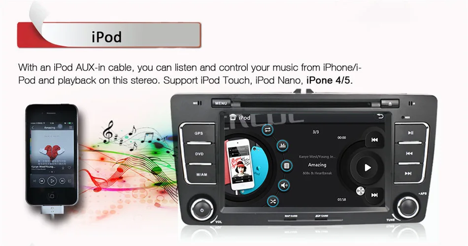 Flash Deal NaviFly car dvd player for SKODA Octavia 2009-2013 car gps radio player support canbus USB BT SD RDS 7"Capacitive Screen 2din 20