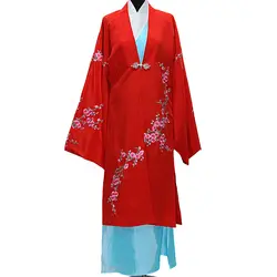 Леди Косплэй костюм древних Hanfu одежда китайские традиционные оперные производительность Костюмы красный цветочный фотостудия халат