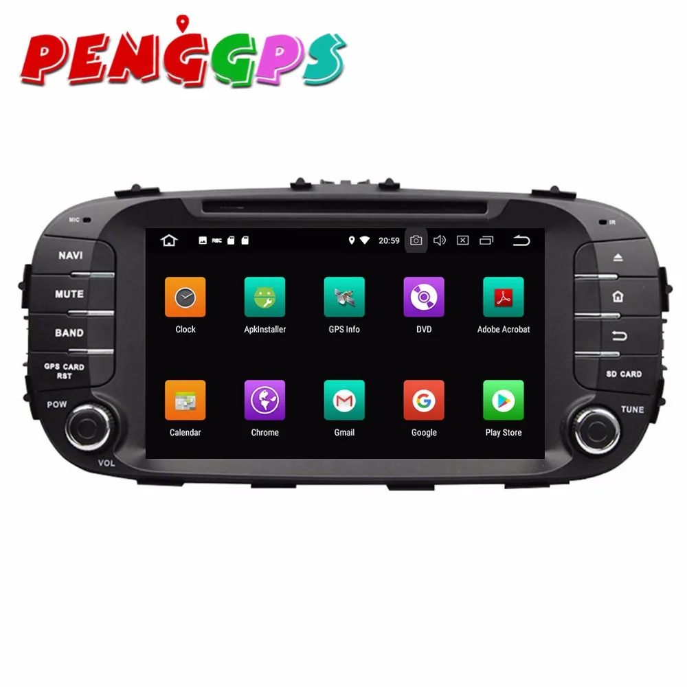 Flash Deal Android 8.0 7.1 Car DVD Player GPS Navigation Headunit for Kia SOUL 2014 2015 2016 2017 Car Stereo Auto Multimedia Satnav Video 3