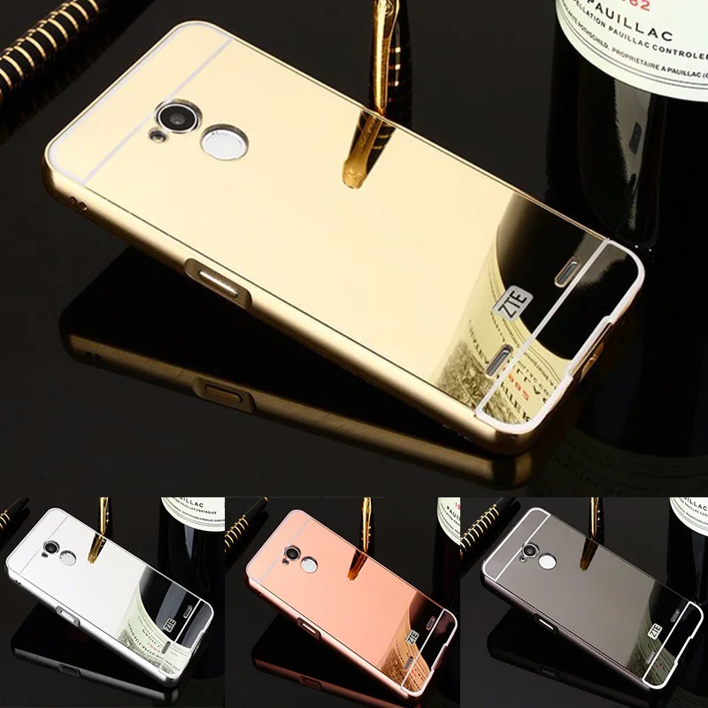 

Fashion Luxury Rose Gold Mirror phone Case For ZTE V6 plus Case For ZTE Blade V6 plus shell Back Cover For ZTE V6plus