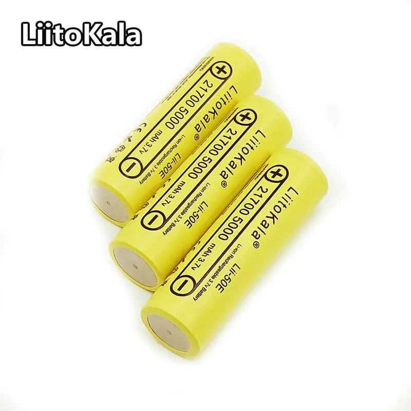 New21700 батареи lii-50E 21700 аккумуляторная батарея 5000 mah 3,7 V 5C разряда высокая мощность батарей для высокой мощности applian