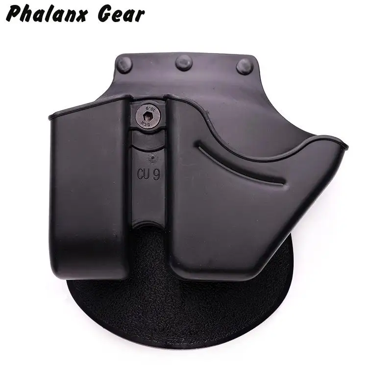 

Hunting black cuff holster pouch mag Tactical Holster CU9 Combo Pouch Cuff Magazine