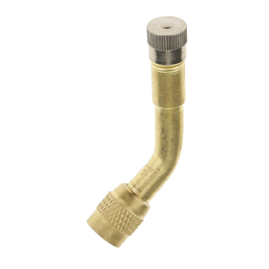 135 Degree Metal Wheel Tyre Valve Extension Adapter for Car Truck Lorry Van Copper