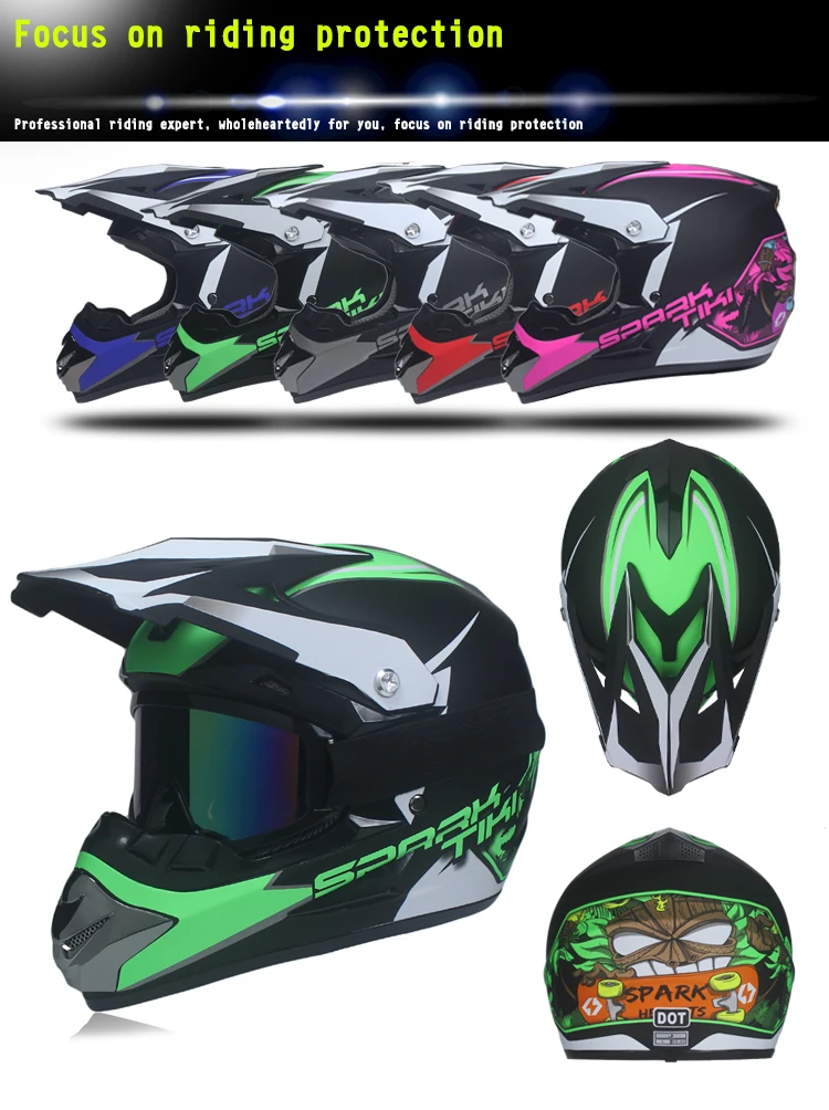 new off-road motorcycle helmet men and women motocross helmet full face kask downhill casque moto cross enfant capacete