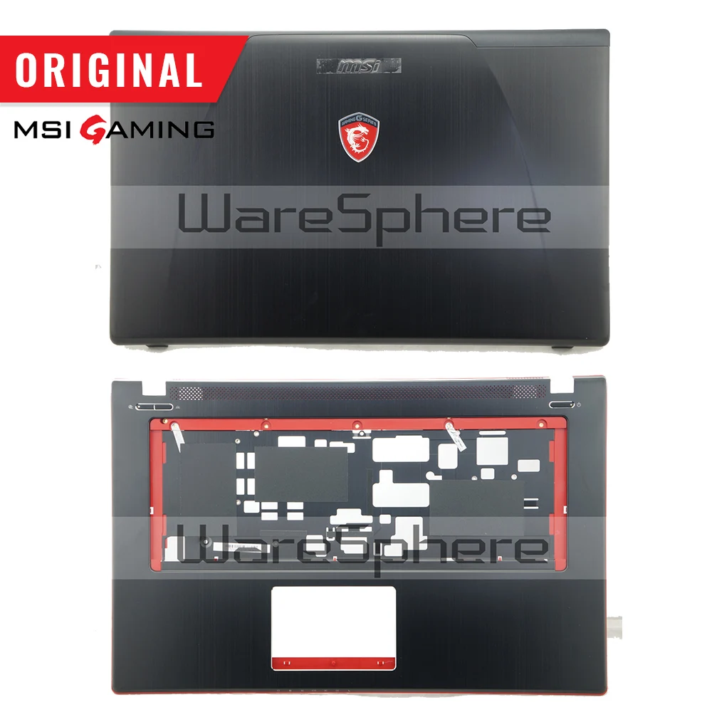 Traseira para Msi Superior sem Touchpad Novo Original Tampa Traseira Capa Ge70 307759a212a89 307757c216y31 Dobradiças Ms-1759 Ms-1756 Lcd
