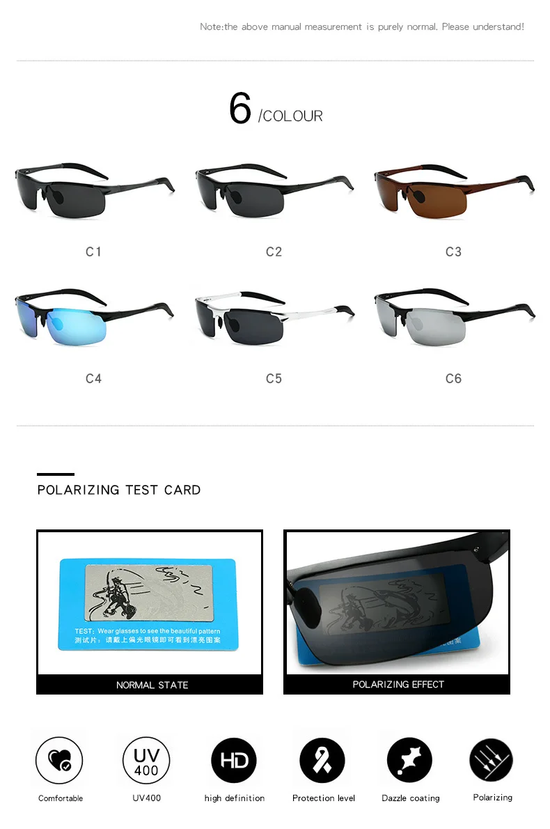 Поляризованные мужские солнцезащитные очки алюминиевая магниевая рамка Автомобильные мужские солнцезащитные очки для вождения спортивные для рыбалки Гольф 8177