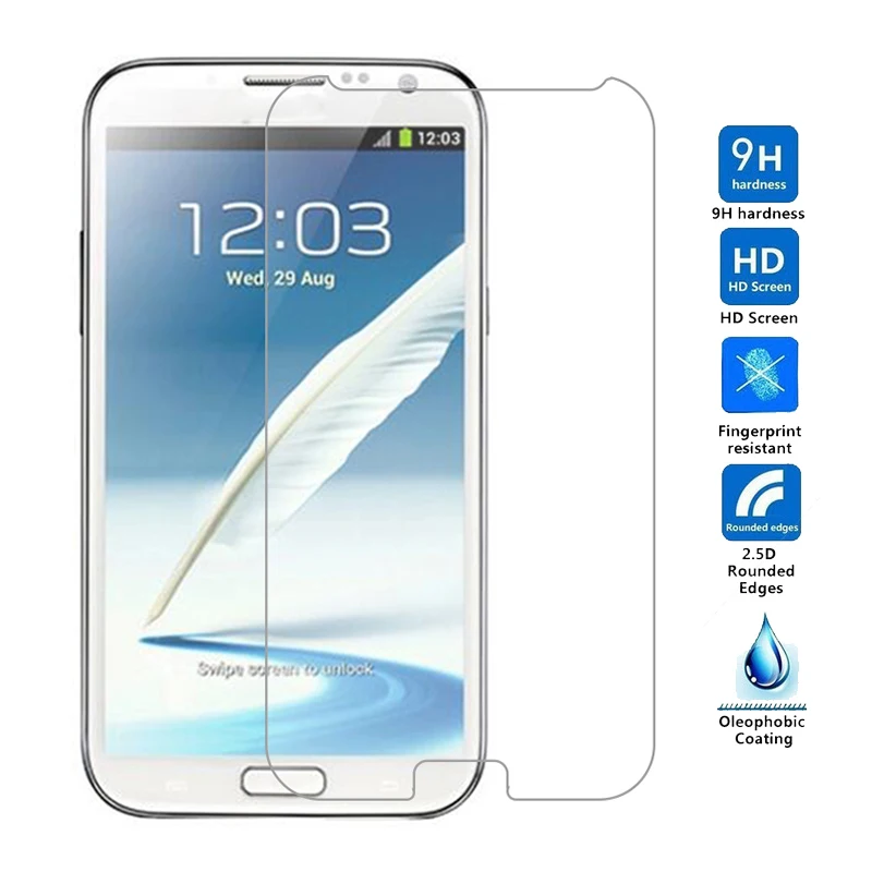 2 шт закаленное стекло для Samsung galaxy Note 1 3 4 5 протектор экрана N7000 N7100 N9005 N9100 N9200 |