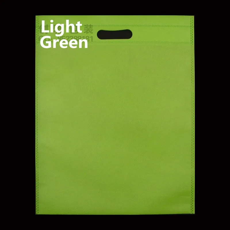 100 шт./лот Высокое качество нетканые шнурок сумки нетканые сумки индивидуальные защита от пыли сумки Дорожная сумка для хранения обуви - Цвет: Светло-зеленый