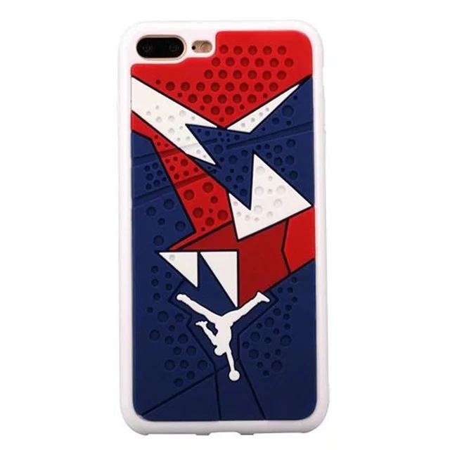 2017 3D Air Jordan Shoe Sole TPU+Rubber Case For iPhone 7