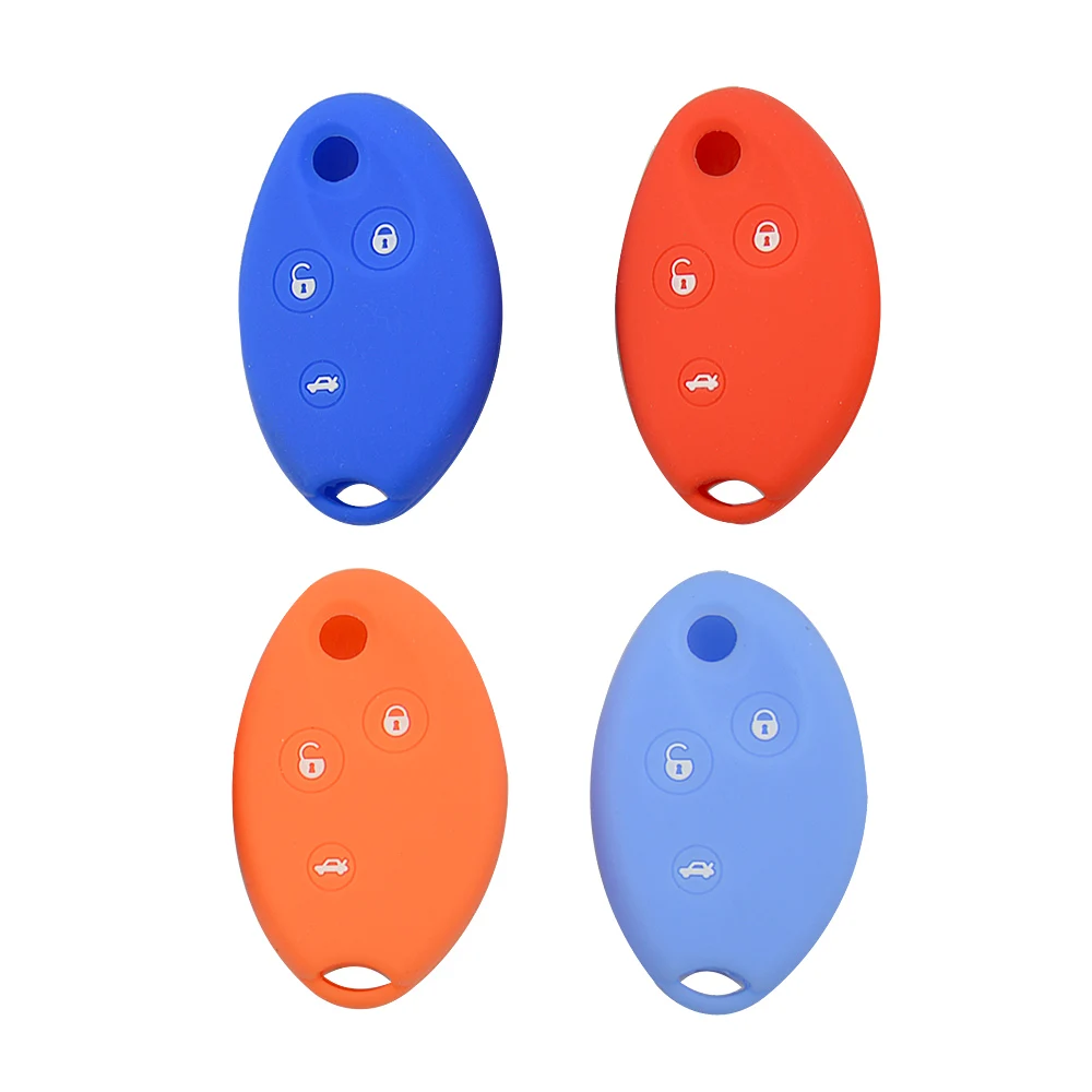 3 buttons silicone car key shell for Citroen 2