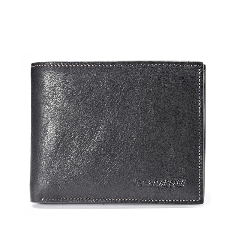 

Promotion Genuine Leather Men Wallet High quality Cowhide Purse Card Holder short design accept OEM & ODM order Free shipping