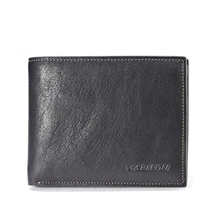 Promotion Genuine Leather Men Wallet High quality Cowhide Purse Card Holder short design accept OEM & ODM order Free shipping