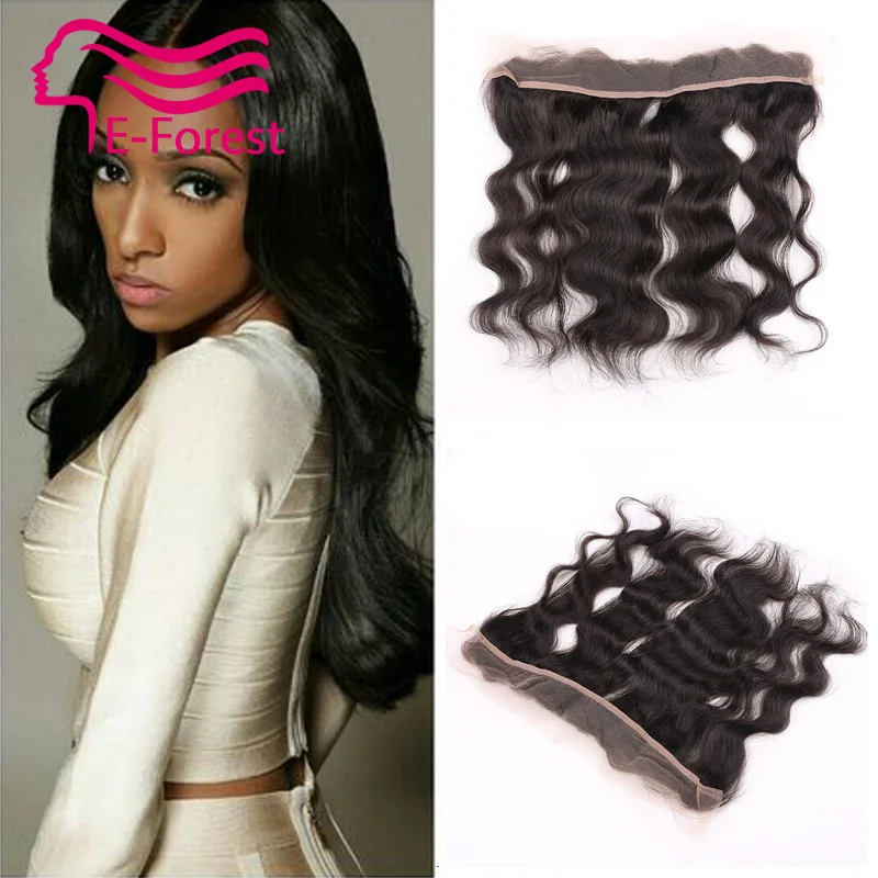 Brazilian Body Wave13 2 Lace Frontal Closure Unprocessed Virgin Human Hair Ear to Ear with Baby