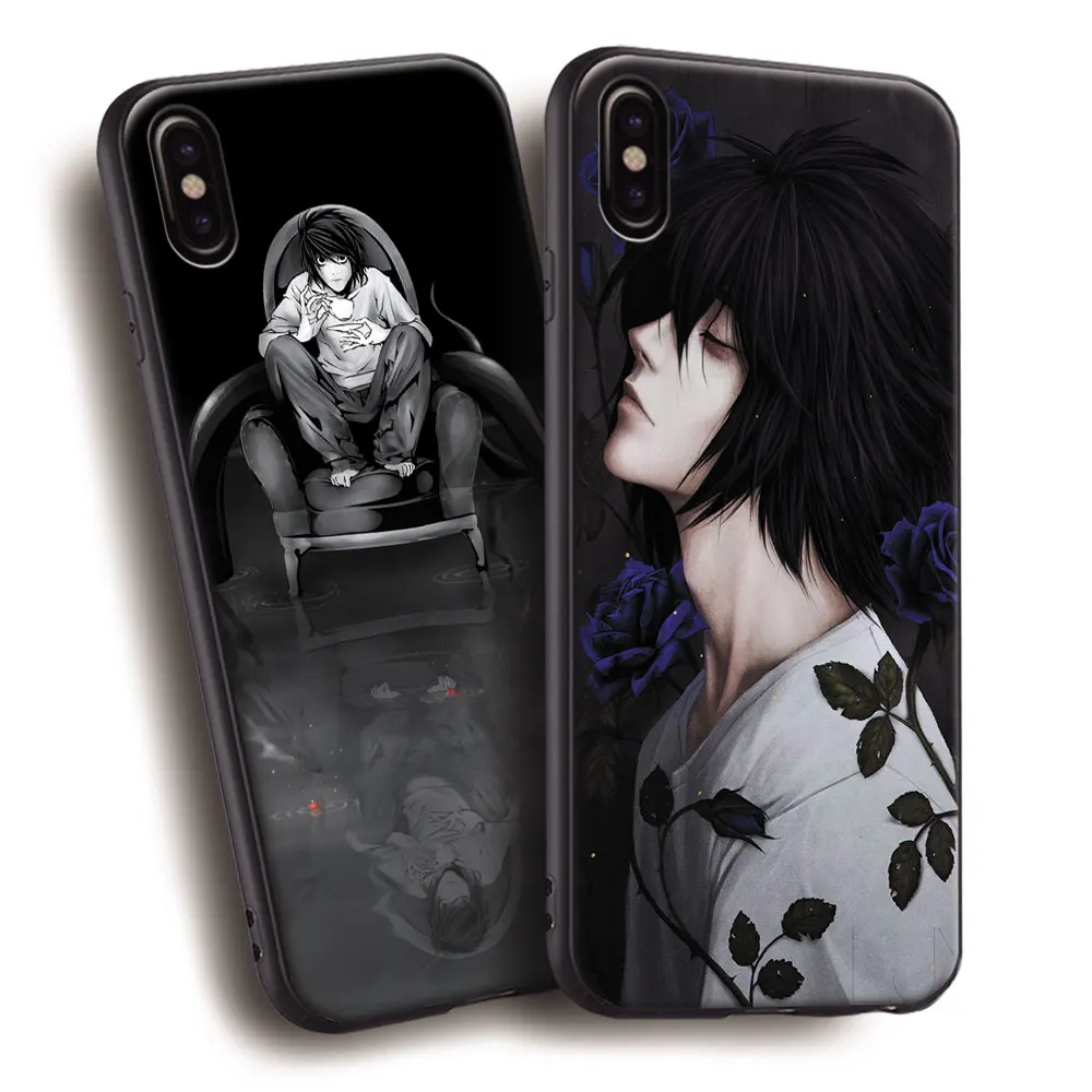 

L Death Note Soft Silicone Phone Case Cover Shell For Apple iPhone 5 5s SE 6 6s 7 8 Plus X 10