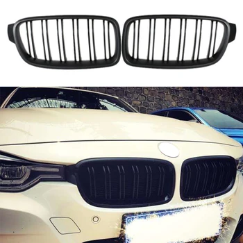 

Front Kidney Grill Grille For BMW F30 F31 F35 3-SERIES Sedan 2012 2013 2014 Matt Black Auto Car Accessories 2pcs