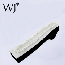 8," L Жемчужный браслет, цепочка для часов, ожерелье, ювелирный дисплей, пандус, держатель, форма, Colar Colliers, брелок, показывается, чехол-подставка, Белый& BLK