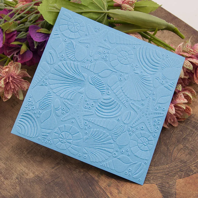  Shell Starfish Conch Plastic Template Embossing Folder For Scrapbooking Paper Card Photo Album Part - 32958967971