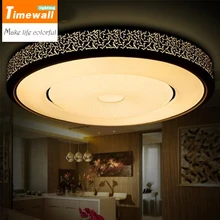 Abajur Km Light Fixtures Ceiling Led Living Room Plafon Lamp Luminarias Para Sala De Jantar Delicate White/black Acrylic Shade