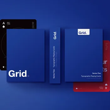 

1Pcs Grid Series Two Playing Cards Poker Size Deck UPSCC Luke Wadey Custom Limited Edition New Sealed Magic Props Magic Tricks