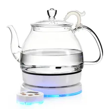 Стеклянный электрический чайник, набор посуды для варки черного чая