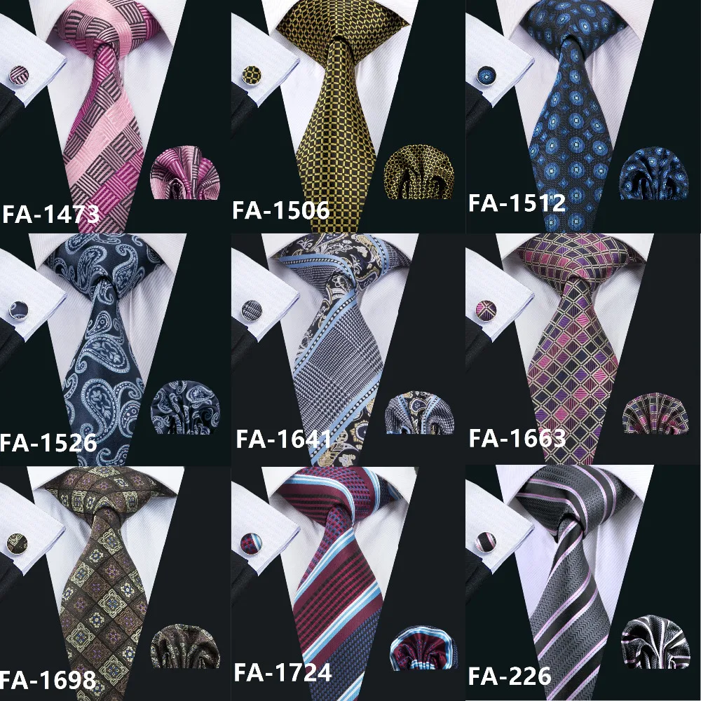 FA-999 Barry. Wang, мужские галстуки, серый, Цветочный, Шелковый, жаккардовый галстук, Hanky, запонки, набор, мужские деловые подарочные галстуки для мужчин
