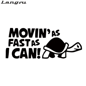 

Langru New Car Styling Waterproof Funny Tortoise Car Sticker For Car Covers Vinyl Graphics Decals Jdm