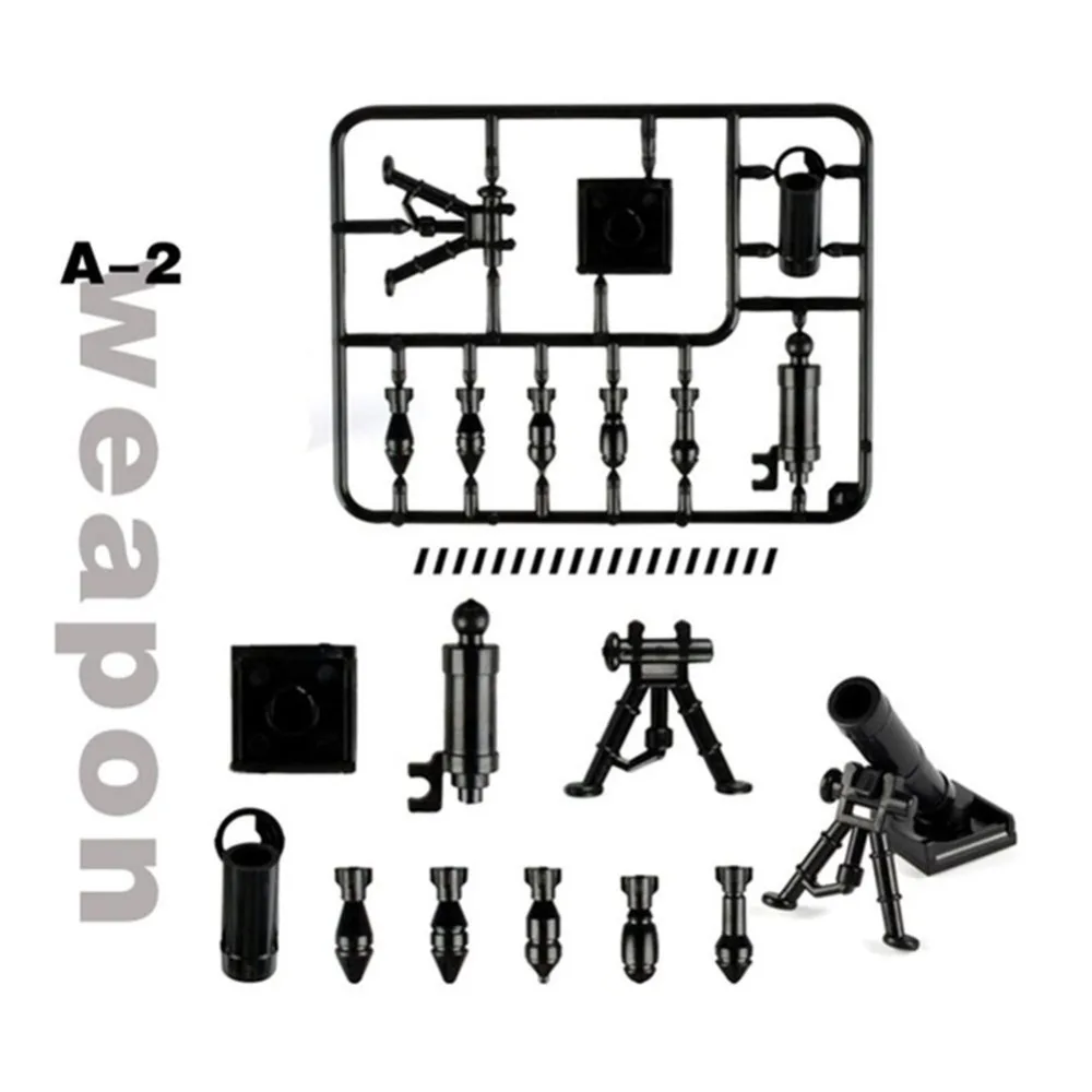 Military Swat Police Gun Weapons building blocks Pack Army soldiers MOC Arms City Police Legoingly Military Series Toys