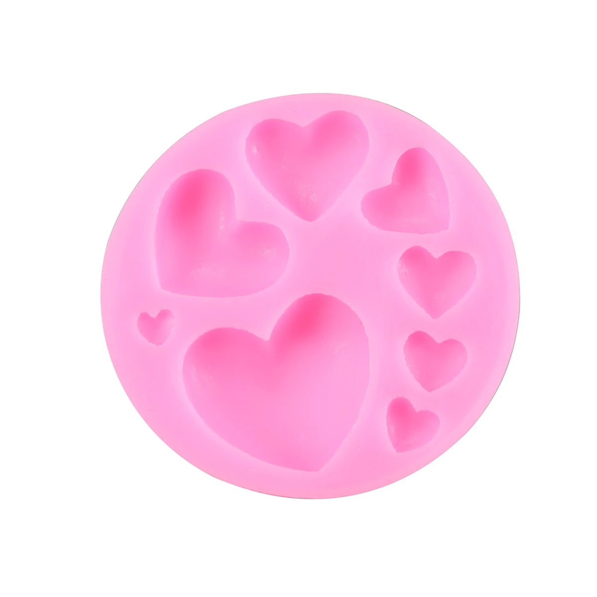 3D Love Heart Silicone Mold 8 Holes Soap Mould DIY Fondant Cake Decorating Baking Tools Kitchen Bakeware