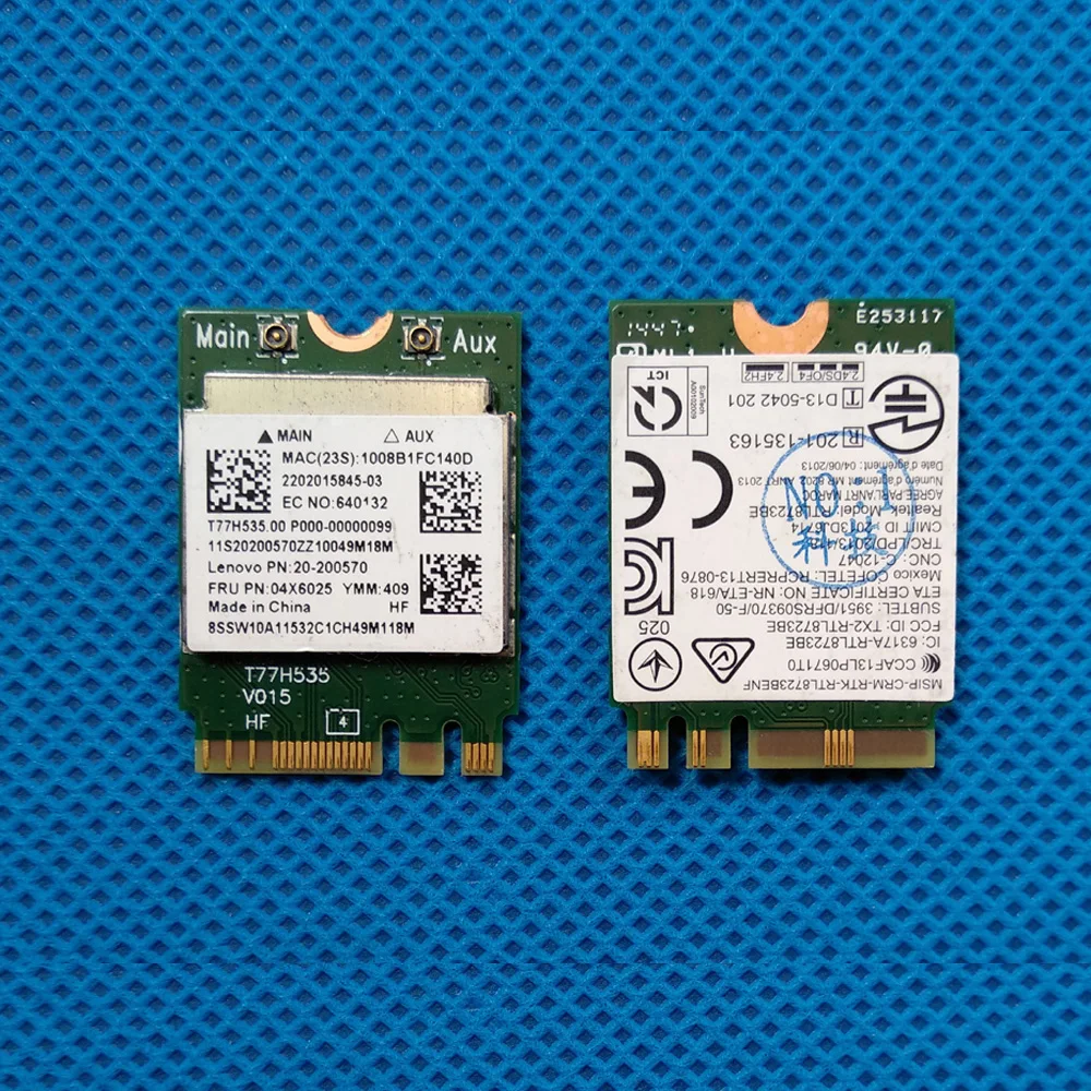 

SEA NEW for Realtek RTL8723BE NGFF Wireless card Wifi Bluetooth 4.0 for IBM/Lenovo Flex 2-15 E450 E455 Y50-70 Y50-70 04X6025