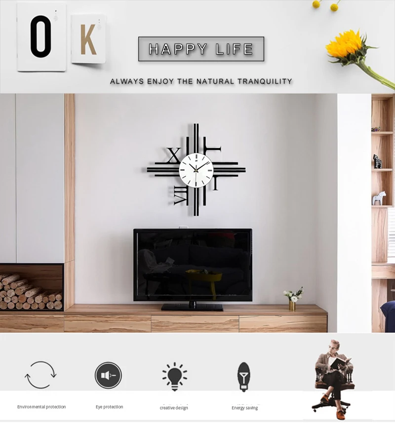 watch wall clock diy clock wood clock wall modern clock (2)