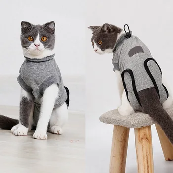 

Cat Clothes Recovery Suit For Cat Sterilization Care Wipe Medicine Prevent Lick After Surgery Wear Weaning Suit For Cat Dog Gato