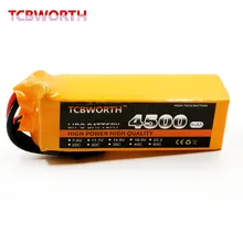 TCBWORTH RC Drone LiPo battery 22.2V 4500mAh 25C 6S For RC Airplane Quadrotor Helicopter AKKU Car Truck Li-ion battery