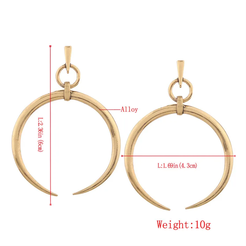 2018 Fashion Top Popular Earrings for earrings Lady Thin Round Big Large Dangle Hoop Loop Earrings Boucle d'oreille Y05#N (11)