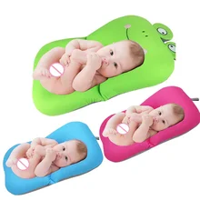 Baby Bathing Seat Bathtub Frog Design Foldable Baby Bathtub Pad Mat & Chair & Shelf Newborn Safety Security Support