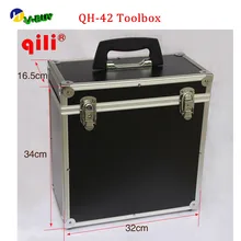 Qili QH-42 Toolbox Max черный цвет пластиковый ящик для инструментов контейнер для хранения многофункциональный пластиковый ящик для инструментов с ручкой