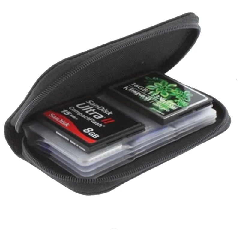 

Storage Bag Memory Cards Organizer Case 22 Slots SDHC/ MMC/ CF/ XD/ SD Card Protector Storage Bags