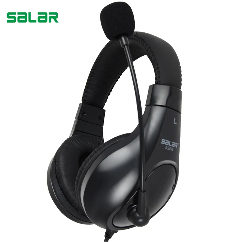 Günstige Salar A566 Deep Bass Gaming Headset Kopfhörer Stirnband Stereo Kopfhörer mit Mic für PC Gamer Computer