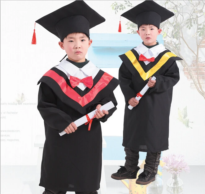 Kids Boys Girls Graduation Gown 