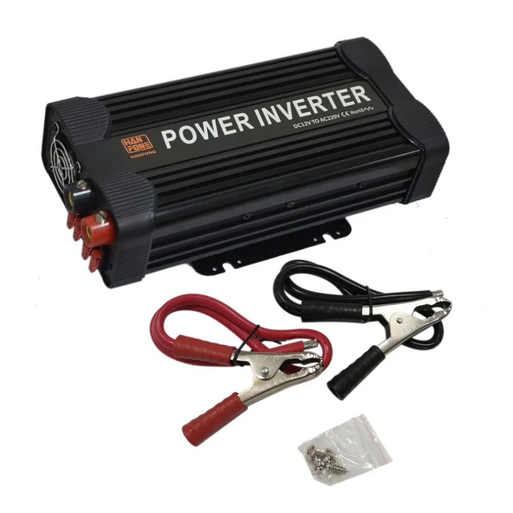 

1500W DC12V to AC220V Car Inverter Power Adapter Modified Sine Wave Car Voltage Adapter MCU Control Car Charger Easy Carrying