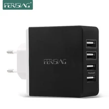 FERISING Универсальный 4 порта 7200 мАч Зарядное устройство USB путешествия настенное зарядное устройство адаптер для iPhone7 samsung смартфонов/ПК/USB мобильных устройств